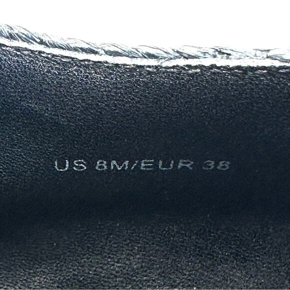 Vince Zina Platform Sneaker Size 8 Black Raffia Tweed Oxford/Derby Laced Wedged - Picture 7 of 14